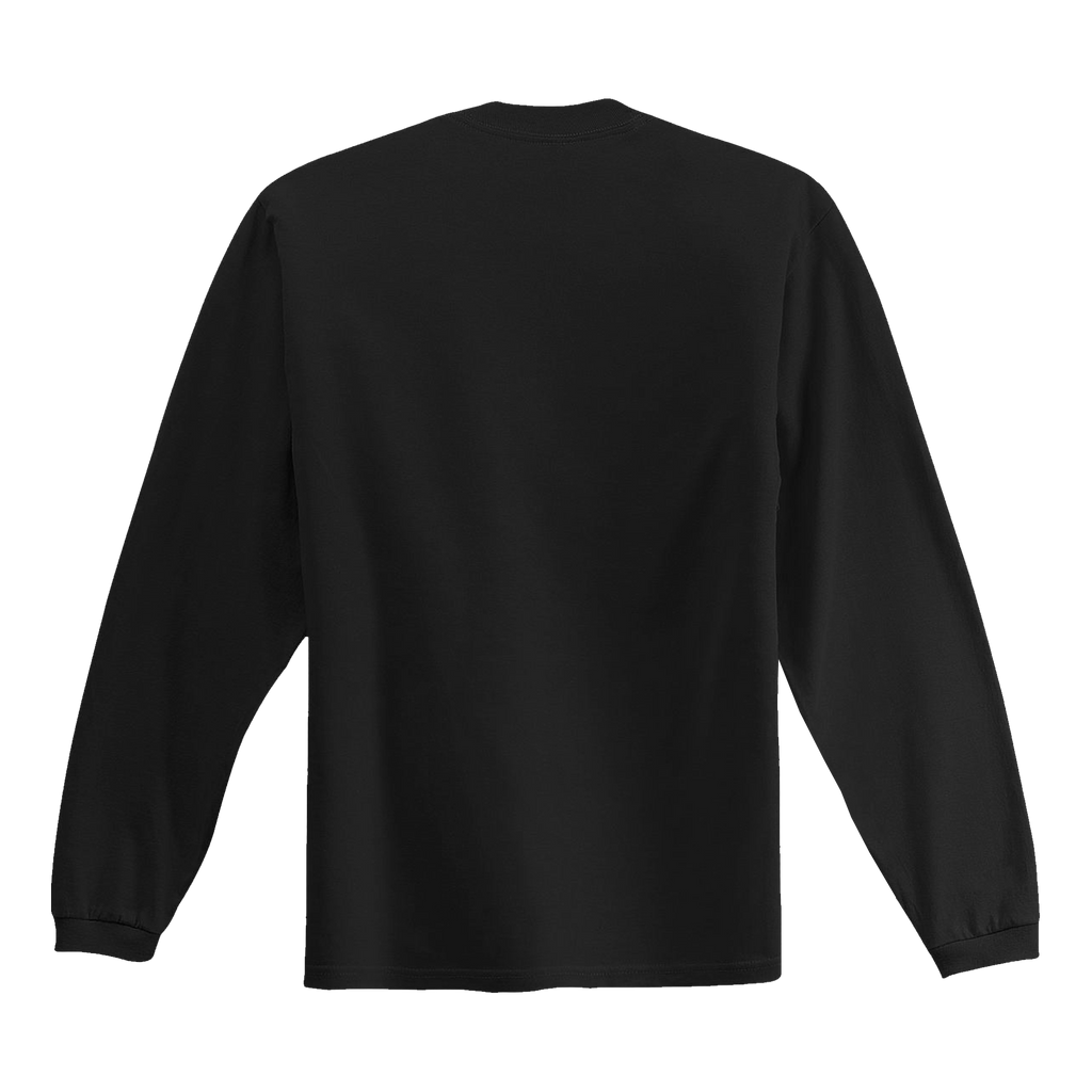 Glow-In-The-Dark Broken Logo Long Sleeve Tee - Black