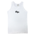 Broken Logo Jersey Tank - White